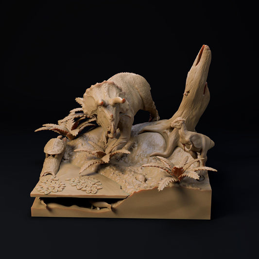 Triceratops Hell Creek Diorama