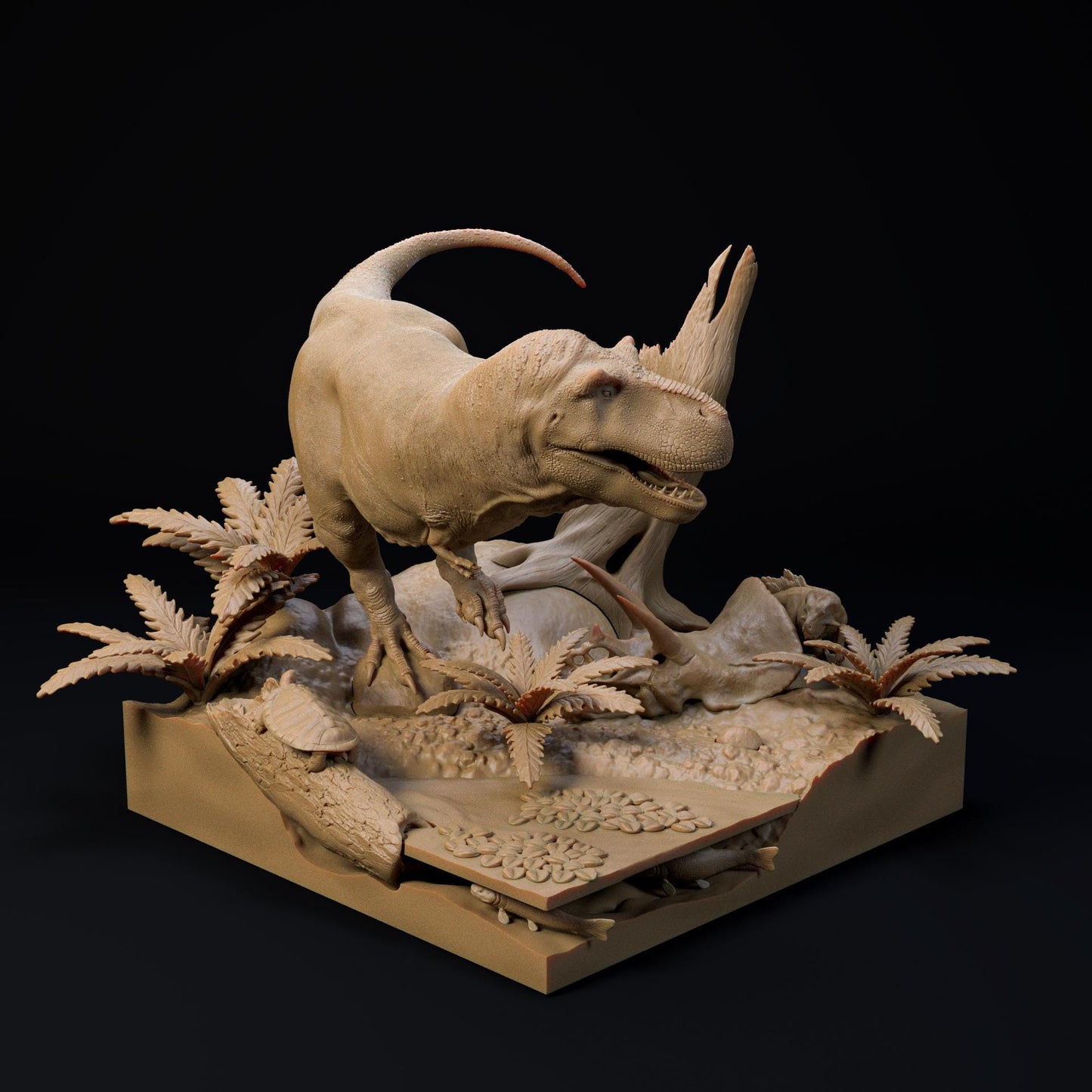 Tyrannosaurus Rex Hell Creek Diorama