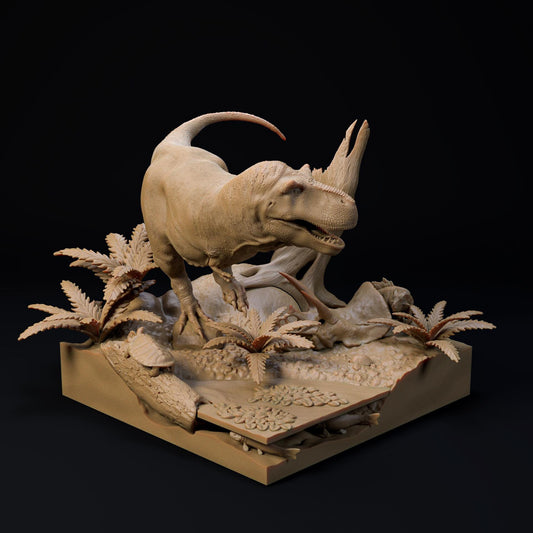Tyrannosaurus Rex Hell Creek Diorama