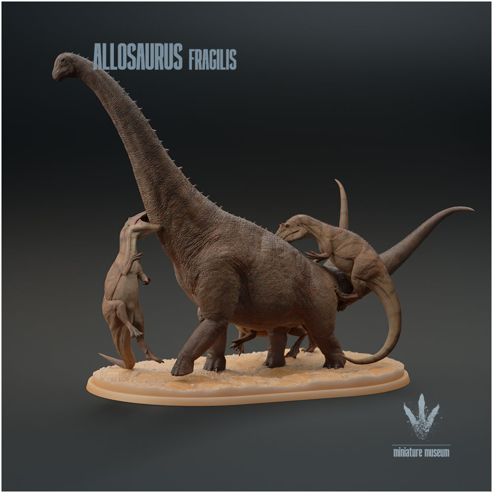Allosaurus Fragilis Hunting Brachiosaurus Altithorax