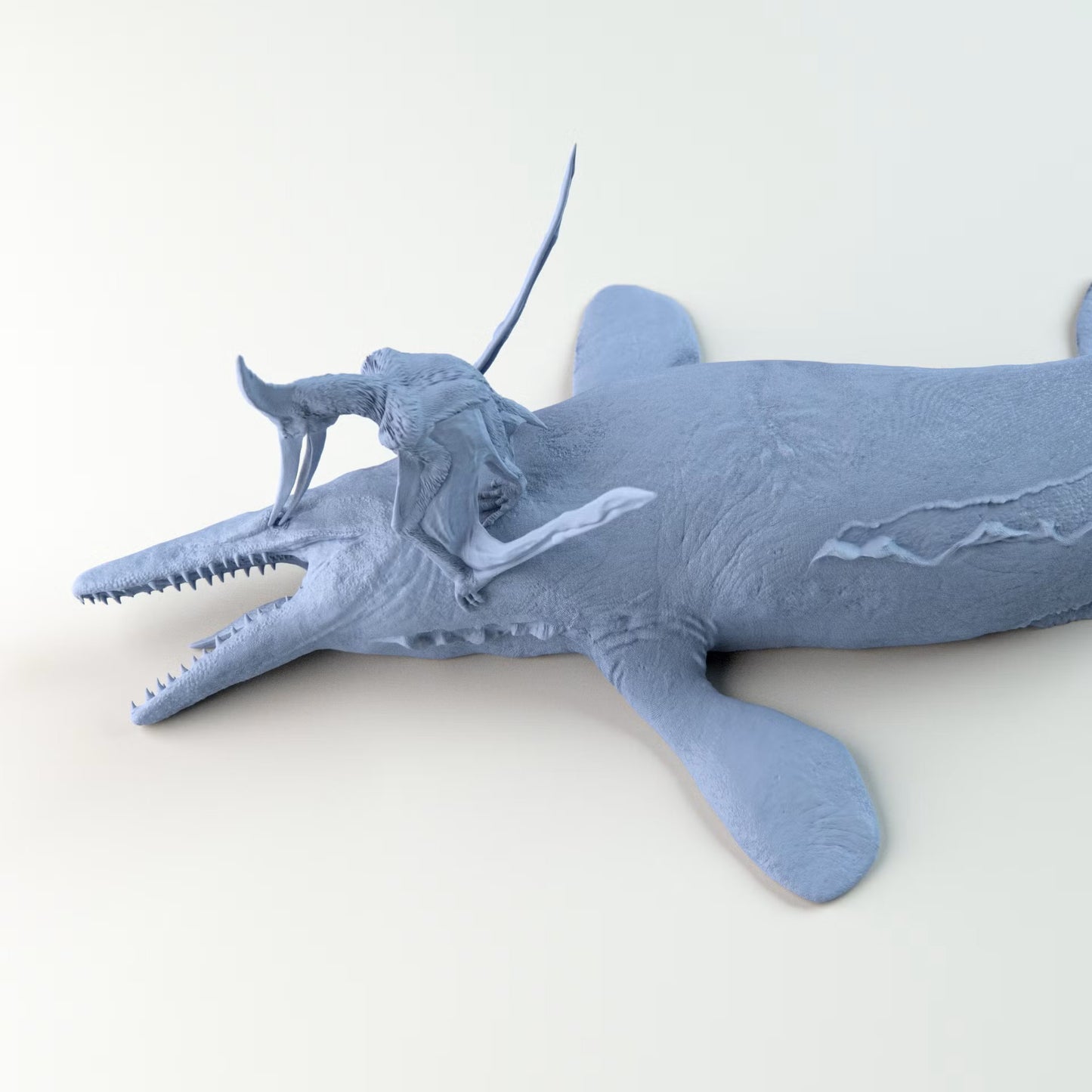 Pteranodon Eating Tylosaurus