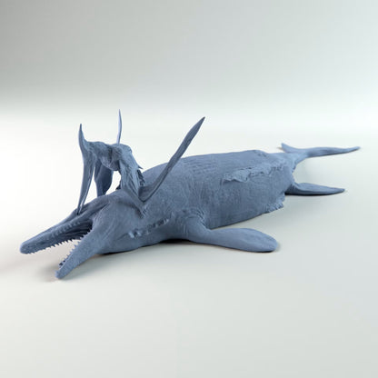 Pteranodon Eating Tylosaurus