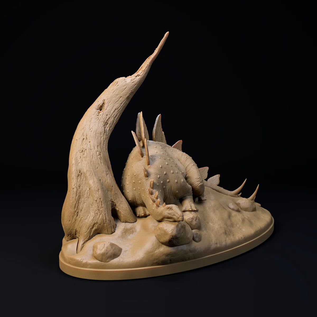 Stegosaurus Resting