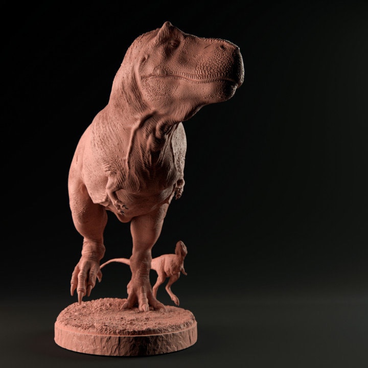 Tyrannosaurus Rex and Juvenile 1:35 Scale