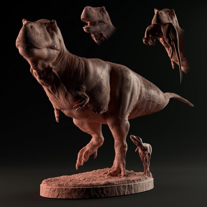 Tyrannosaurus Rex and Juvenile 1:35 Scale